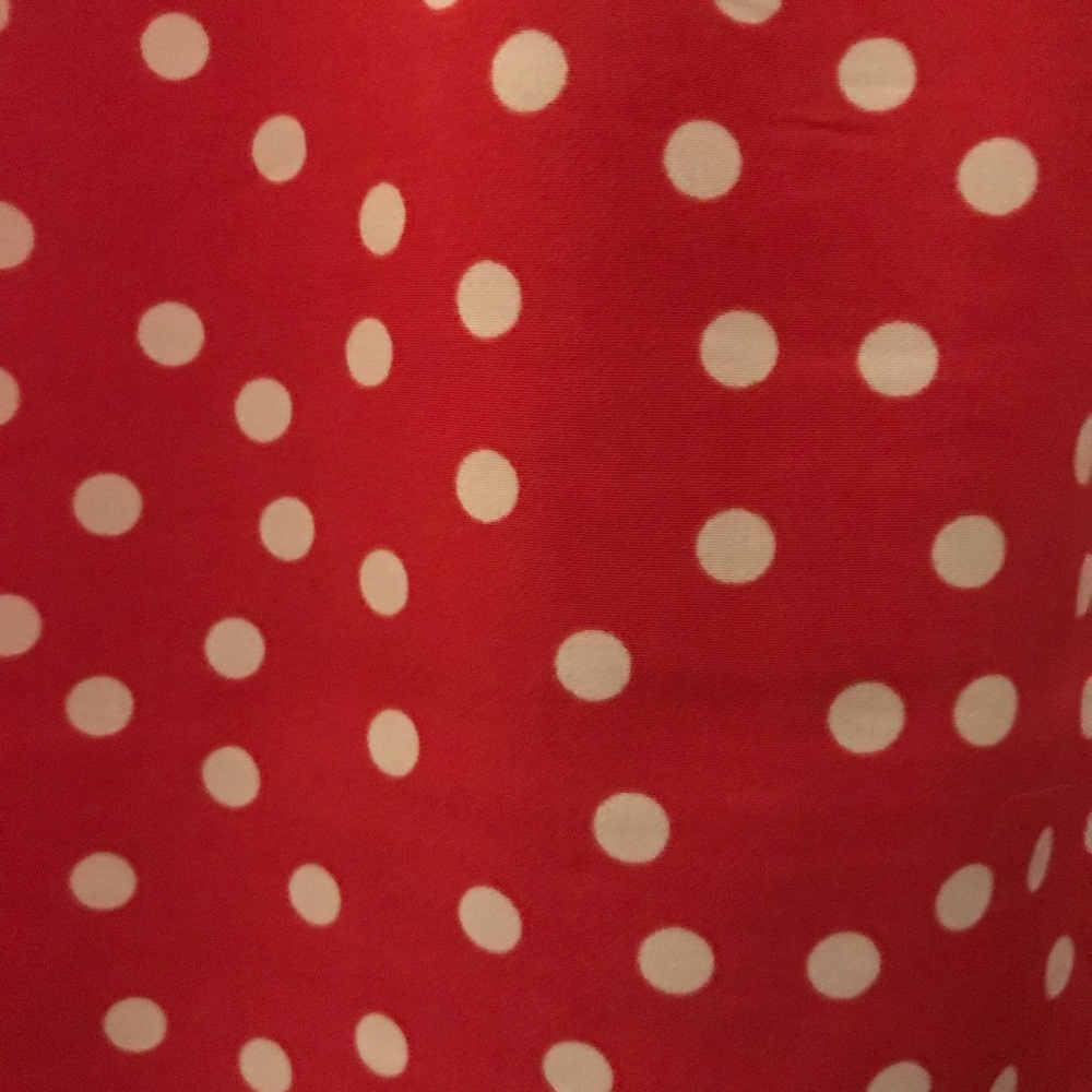 The Limited Coral & White Polka Dot Top - Picture 4 of 5